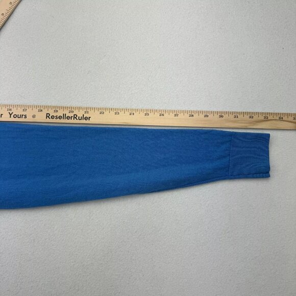 Sunspel Mens Medium Blue Crew Neck Pullover Sweater, Long Sleeve, Size Medium M - Picture 8 of 11